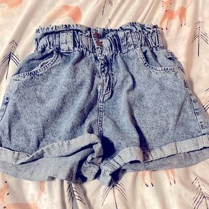 Paper bag Wasted Jean Shorts